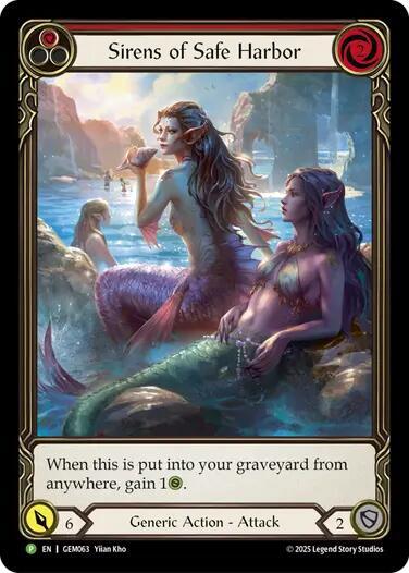 Sirens of Safe Harbor (Red) Rainbow Foil