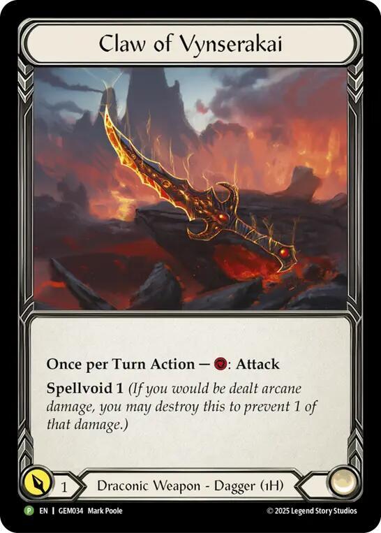 Claw of Vynserakai Cold Foil