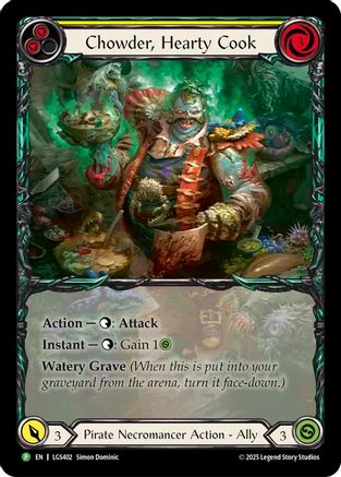 Chowder, Hearty Cook (LGS402) (LGS402) - Flesh and Blood: Promo Cards Rainbow Foil
