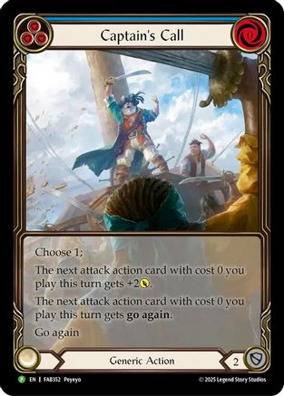 Captain's Call (Blue) Rainbow Foil Promo
