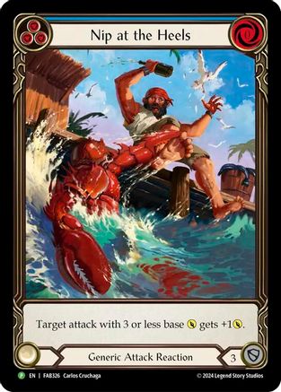 Nip at the Heels - FAB326 (FAB326) - Flesh and Blood: Promo Cards Rainbow Foil