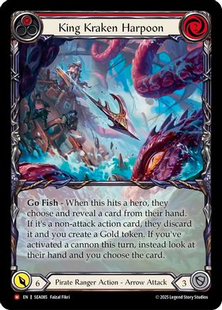 King Kraken Harpoon (Extended Art) (SEA085) - High Seas Rainbow Foil