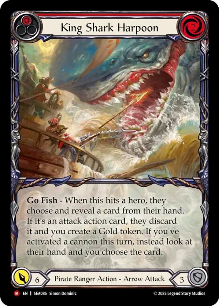 King Shark Harpoon (Extended Art) (SEA086)  Rainbow Foil