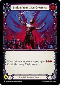 Bask in Your Own Greatness (Red) Rainbow Foil