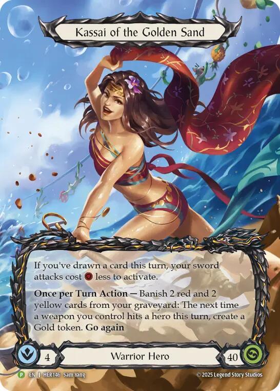 Kassai of the Golden Sand Beach Rainbow Foil Promo