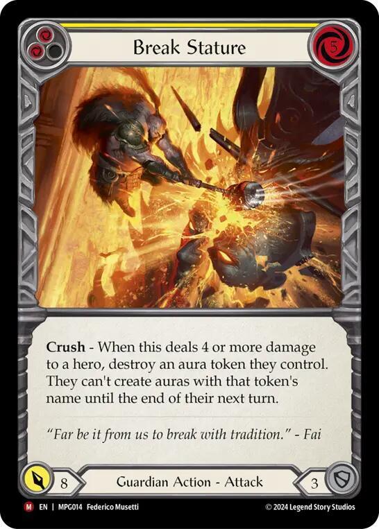 Break Stature Rainbow Foil