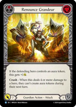 Renounce Grandeur (MPG034) - Mastery Pack Guardian