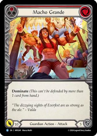 Macho Grande (Red) (MPG041) - Mastery Pack Guardian Rainbow Foil