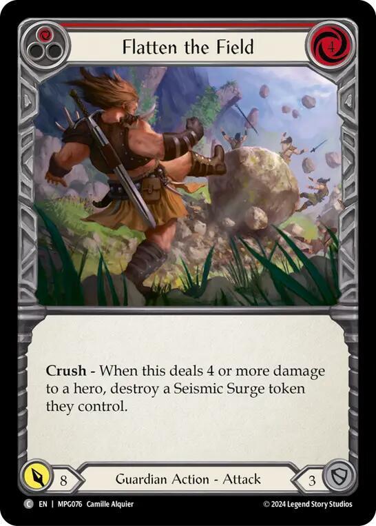 Flatten the Field (Red) Rainbow Foil