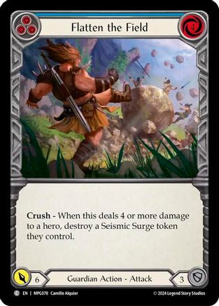 Flatten the Field (Blue) (MPG078) - Mastery Pack Guardian Rainbow Foil