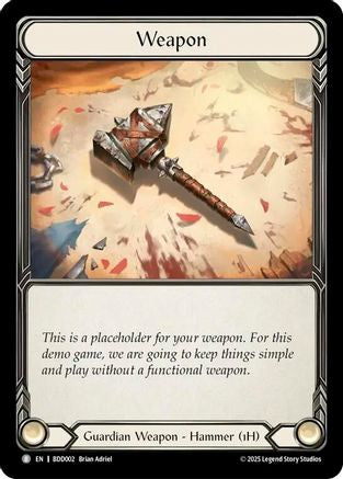 Placeholder Weapon (BDD002) - Welcome Deck Bravo