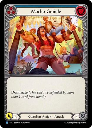 Macho Grande (Blue) (BDD016) - Welcome Deck Bravo