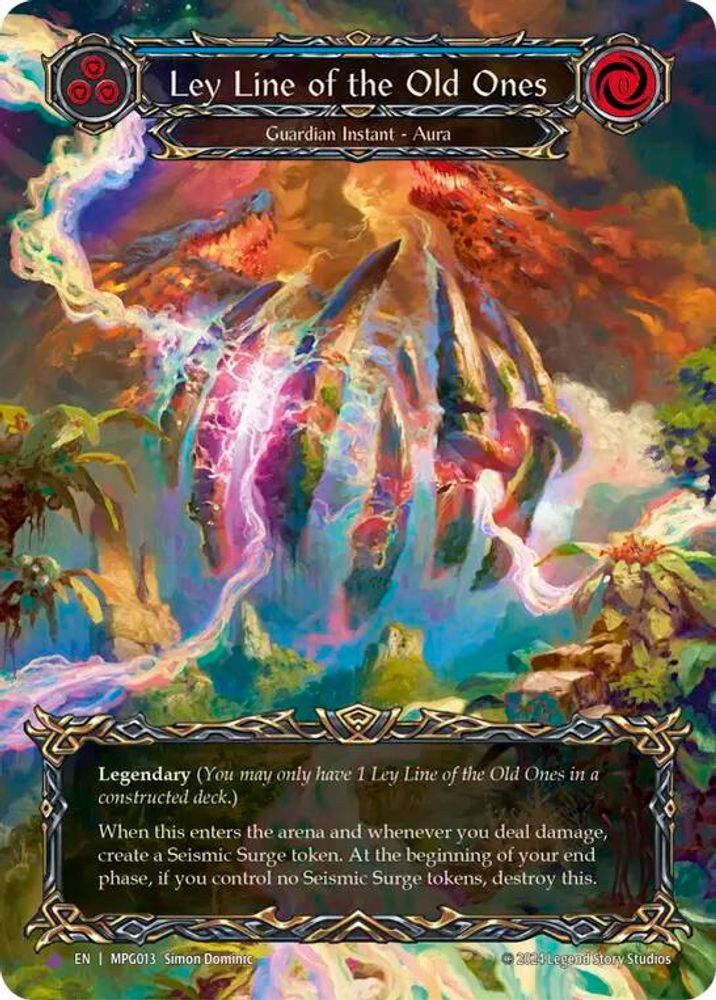 Ley Line of the Old Ones (Marvel) (MPG013)  Cold Foil