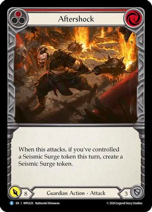 Aftershock (Red) (MPG035) - Mastery Pack Guardian Rainbow Foil