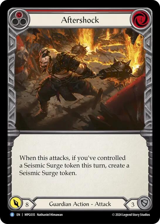 Aftershock (Red) Rainbow Foil