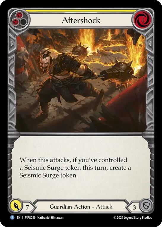 Aftershock (Yellow) Rainbow Foil
