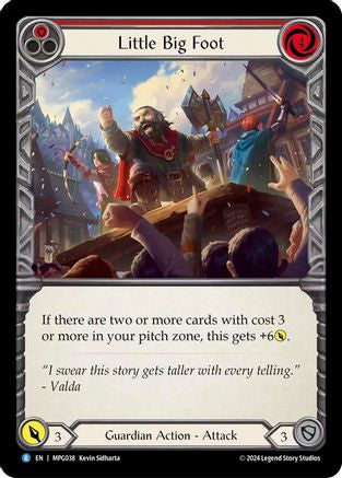 Little Big Foot (Red) (MPG038) - Mastery Pack Guardian Rainbow Foil