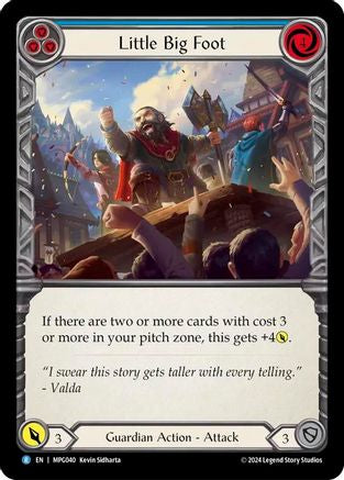 Little Big Foot (Blue) (MPG040) - Mastery Pack Guardian Rainbow Foil