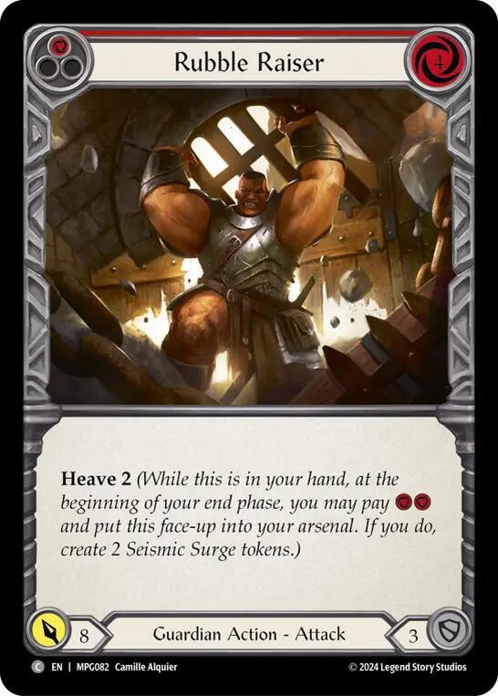 Rubble Raiser (Red) Rainbow Foil