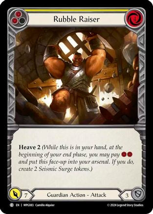 Rubble Raiser (Yellow) (MPG083) - Mastery Pack Guardian Rainbow Foil