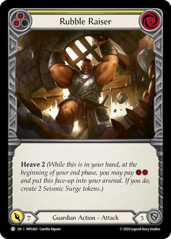 Rubble Raiser (Yellow) Rainbow Foil