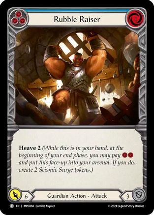 Rubble Raiser (Blue) (MPG084) - Mastery Pack Guardian Rainbow Foil