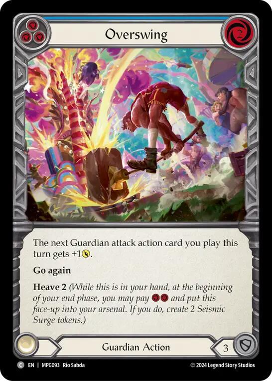 Overswing (Blue) Rainbow Foil