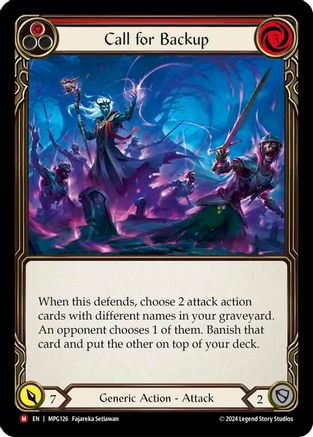Call for Backup (MPG126) - Mastery Pack Guardian Rainbow Foil