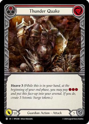 Thunder Quake (Red) (MPG088) - Mastery Pack Guardian