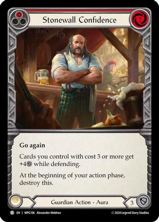 Stonewall Confidence (Red) (MPG106) - Mastery Pack Guardian