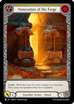 Annexation of the Forge (Extended Art) (MPG031) - Mastery Pack Guardian Rainbow Foil