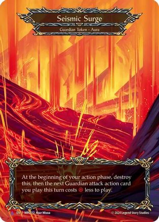 Seismic Surge (Lava) (Marvel) (MPG112) - Mastery Pack Guardian Cold Foil