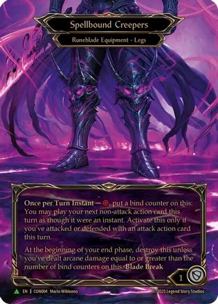 Spellbound Creepers - CON004 (CON004) - Flesh and Blood: Promo Cards Rainbow Foil