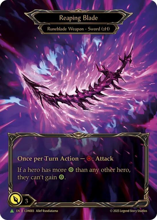 Reaping Blade - CON003 Rainbow Foil