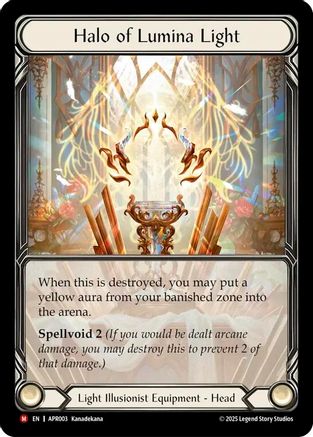 Halo of Lumina Light (APR003) - Armory Deck: Legends Prism Cold Foil