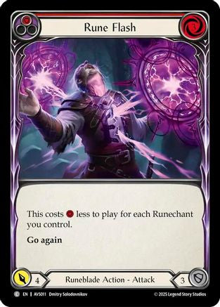 Rune Flash (Red) (AVS011) - Armory Deck: Legends Viserai