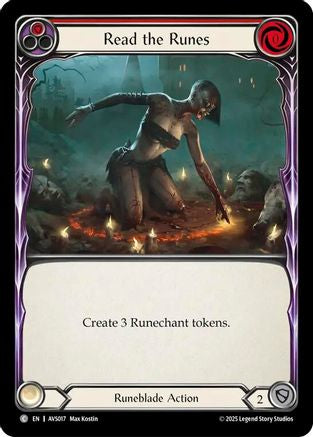 Read the Runes (Red) (AVS017) - Armory Deck: Legends Viserai