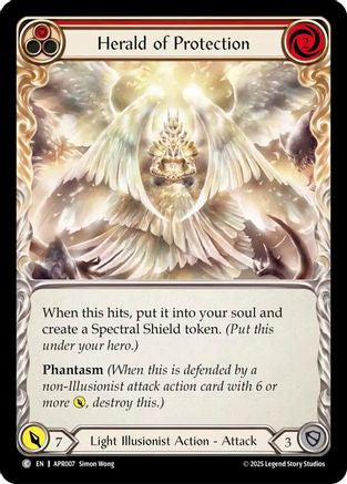 Herald of Protection (Red) (APR007) - Armory Deck: Legends Prism