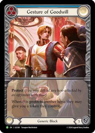 Gesture of Goodwill - LGS361 (LGS361) - Flesh and Blood: Promo Cards Rainbow Foil