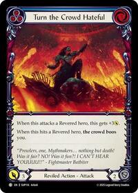 Turn the Crowd Hateful (Blue) Rainbow Foil