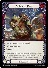 Villainous Pose (Red) Rainbow Foil