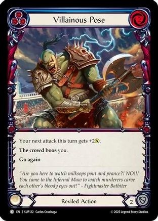 Villainous Pose (Blue) (SUP122) - Super Slam