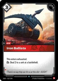 Iron Ballista Rainbow Foil