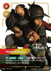 Darius Hand of Noxus Signed Alternate Art