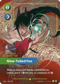 Ahri Nine Tailed Fox Showcase Alternate Art