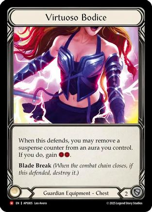 Virtuoso Bodice (APS005) - Armory Deck: Pleiades Rainbow Foil