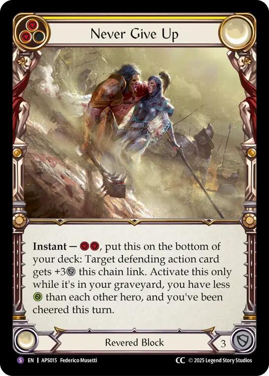 Never Give Up Armory Deck