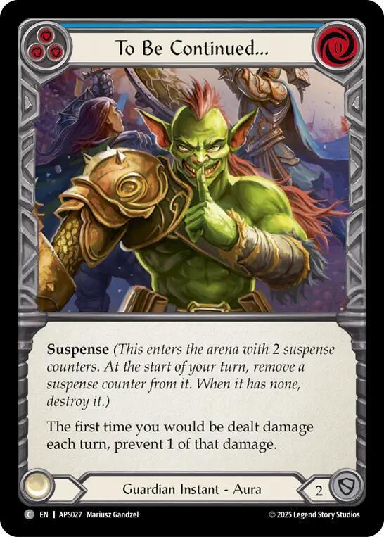 To Be Continued... Armory Deck