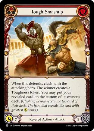 Tough Smashup (Red) (SUP046) - Super Slam Rainbow Foil