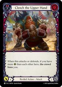 Clench the Upper Hand (Red) Rainbow Foil